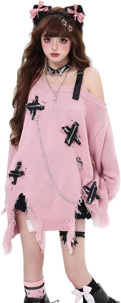 ♡購入者さま♡慈雨トップス Amazon | [SDSXZWG] セーター 地雷系 レディース 長袖 肩出し